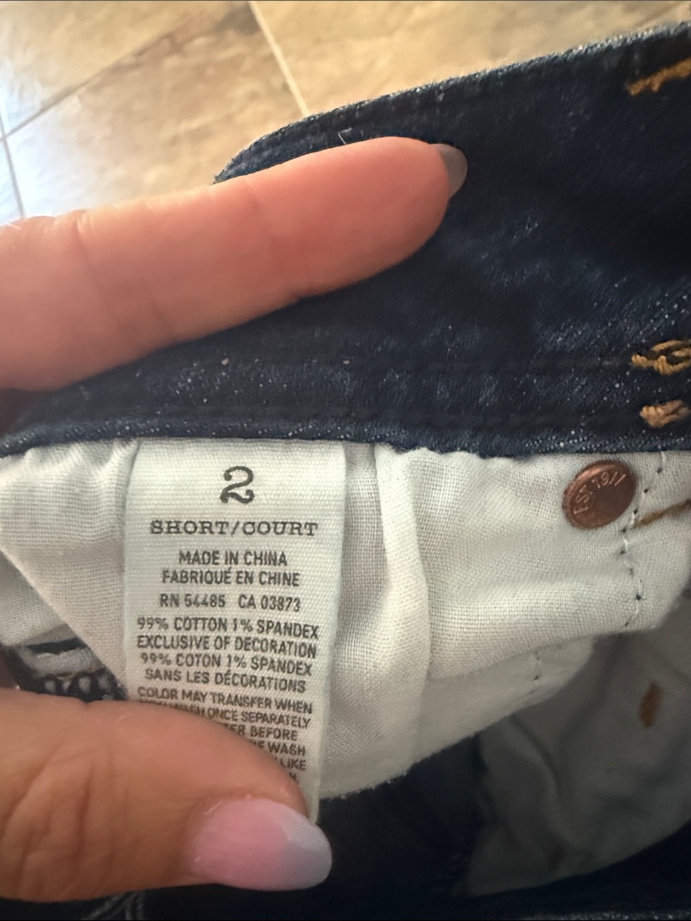 American Eagle Outfitters Dark Indigo Flare Jeans - Picture 4 of 5